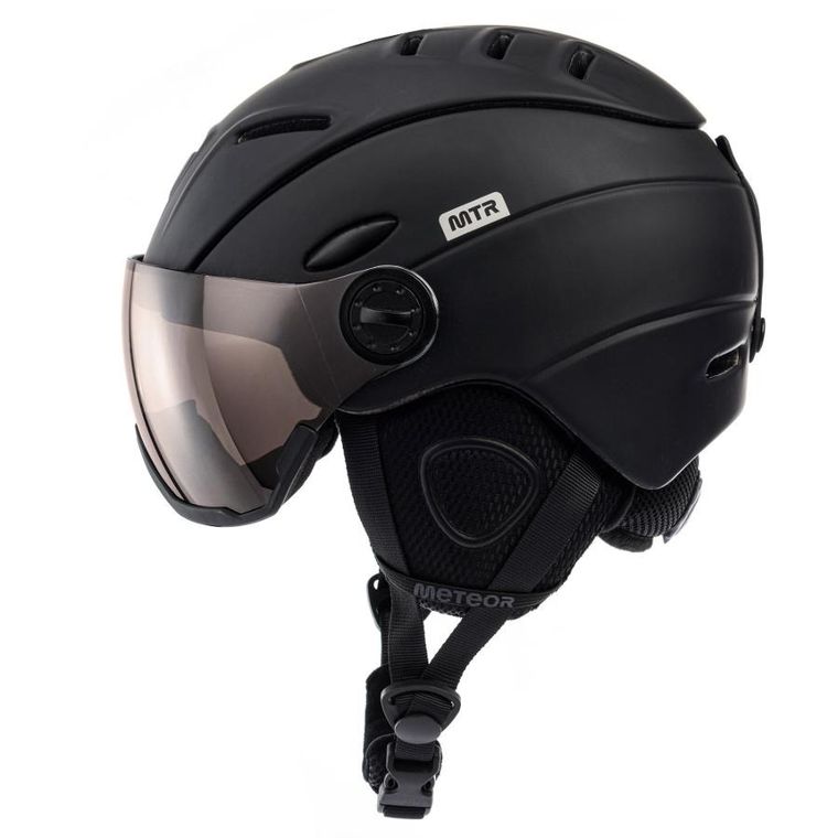 Meteor, Holo, kask narciarski, czarny, rozmiar 53-55 cm