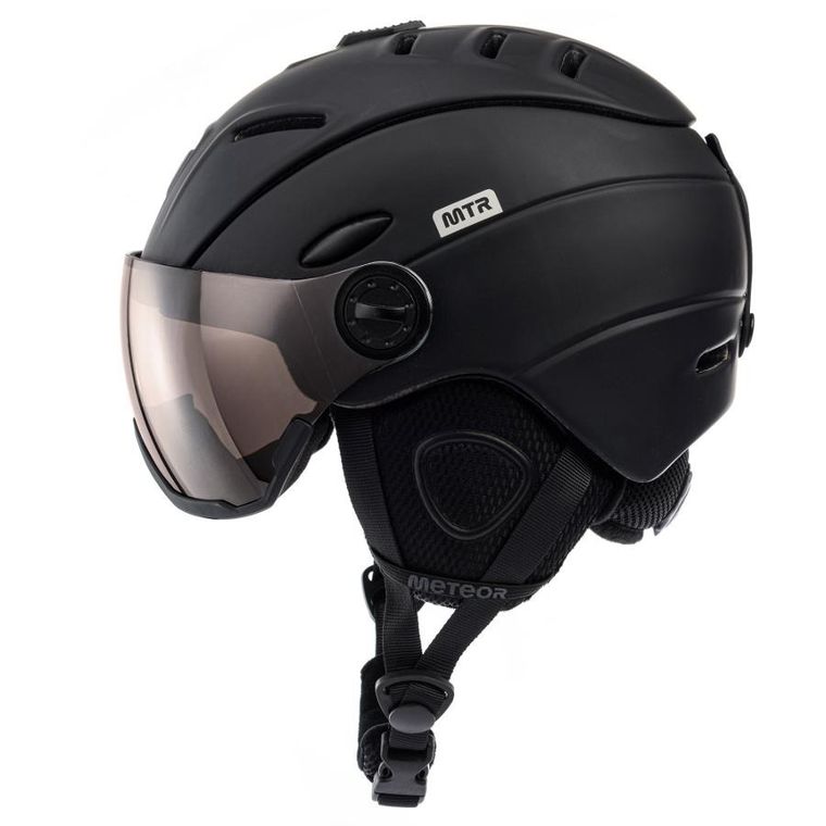 Meteor, Holo, kask narciarski, czarny, rozmiar 61-63 cm