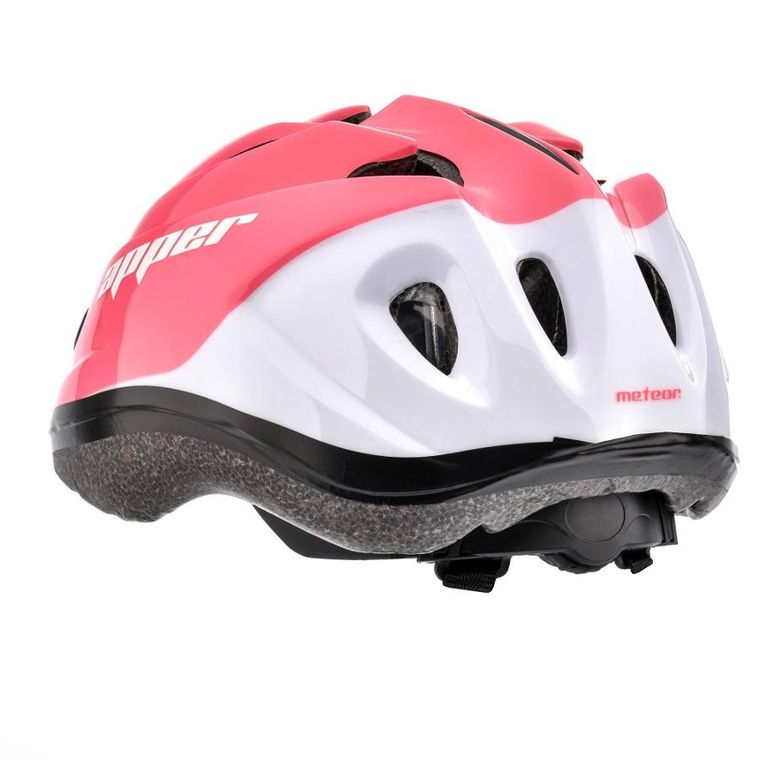 Meteor, kask rowerowy, M 52-56 cm, Apper, koralowy