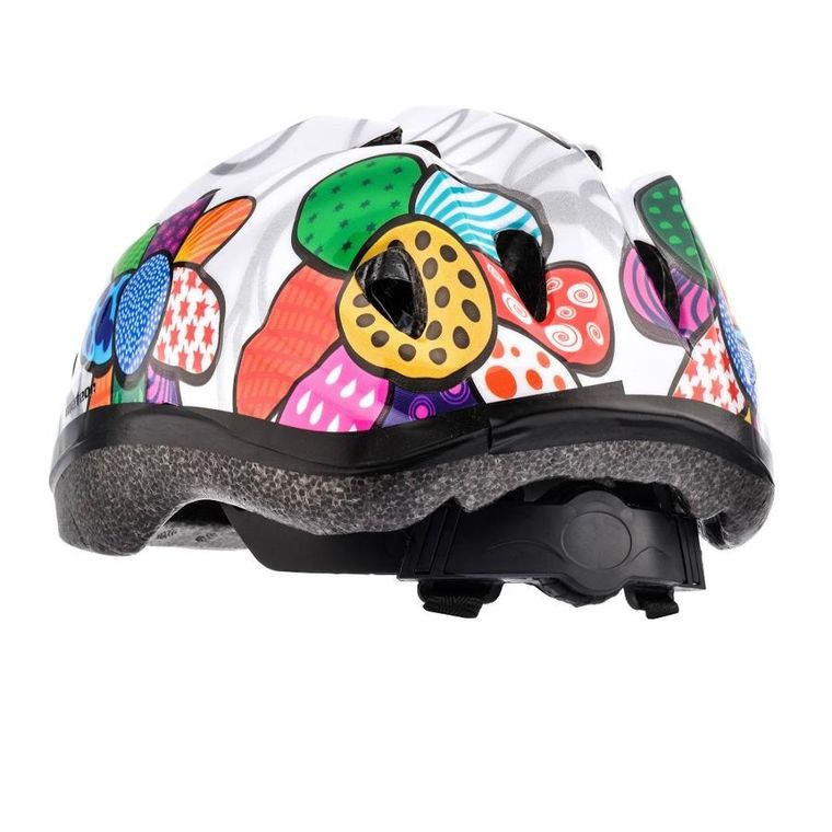 Meteor, kask rowerowy, M 52-56 cm, Colourful flowers
