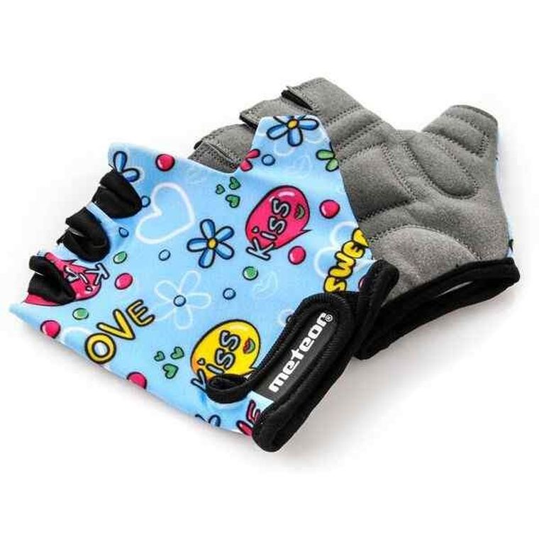 Meteor, Kids, rękawiczki rowerowe, kiss love, rozmiar S