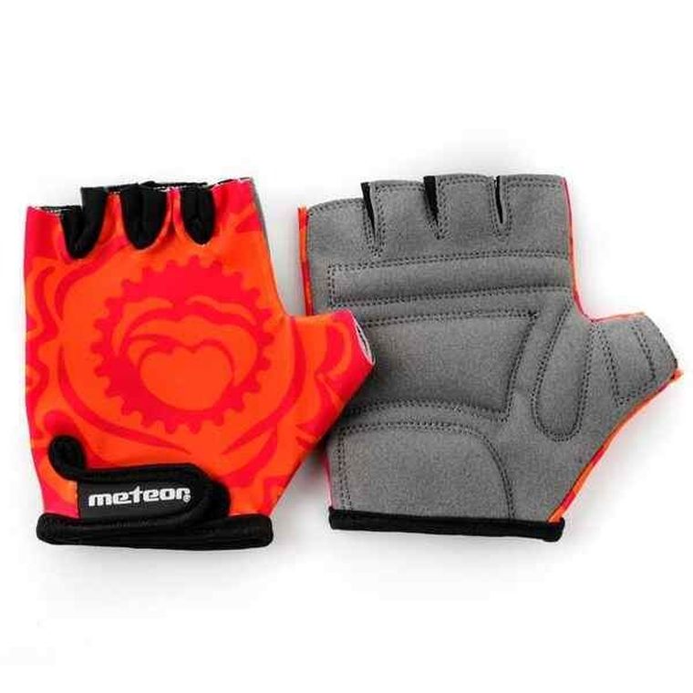 Meteor, Kids, rękawiczki rowerowe, rozmiar S, Big Flower