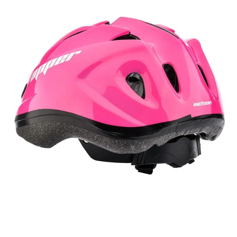 Meteor, KS07, kask ochronny, różowy, rozmiar 48-52 cm