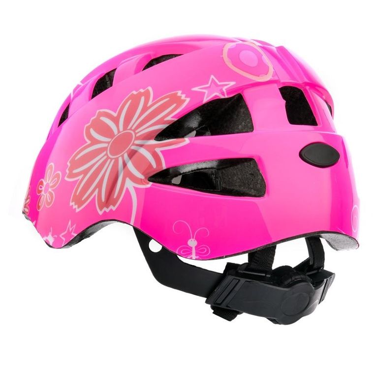 Meteor, KS08, kask ochronny, różowy/biały, rozmiar 48-52 cm