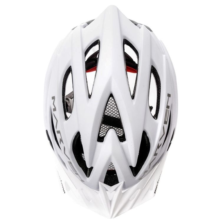 Meteor, Marven, kask rowerowy, rozmiar L, 58-61 cm, biało-szary