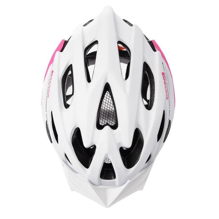 Meteor, MV29 drizzle, kask ochronny, biały/różowy, rozmiar 61-63 cm