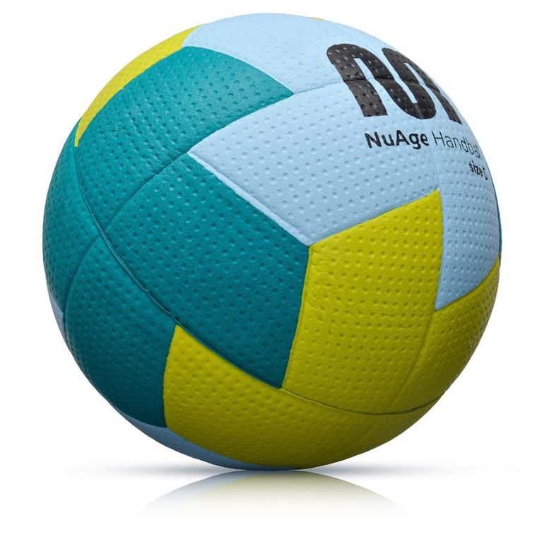 Meteor, Nuage, piłka ręczna mini, niebiesko-żółty, rozmiar 0