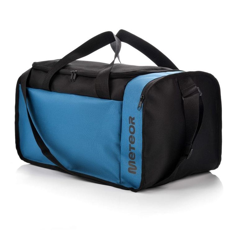 Meteor, Odyn, torba fitness, czarny/niebieski, 40l