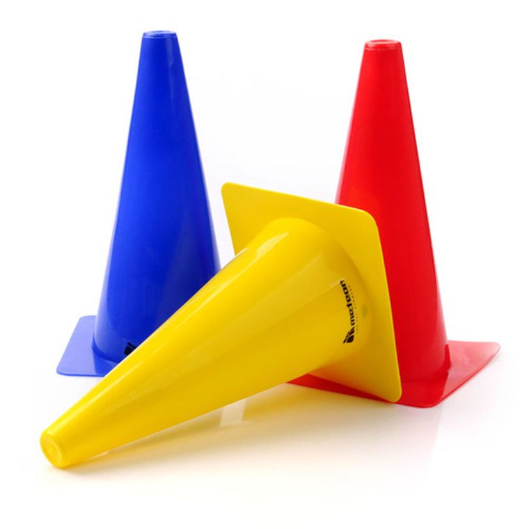 Meteor, pachołek treningowy, niebieski, 30 cm