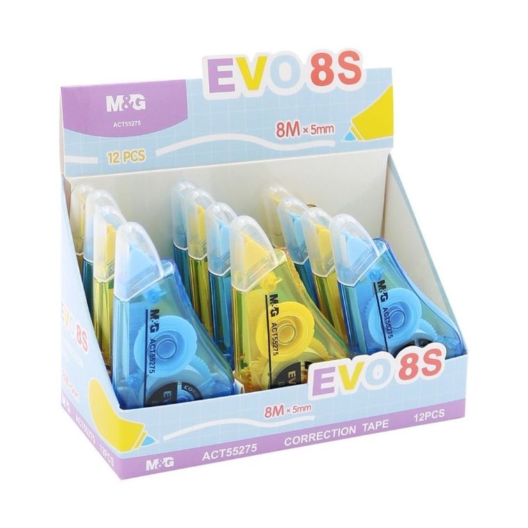 M&G, EVO 8S, korektor w taśmie, 8mx5mm