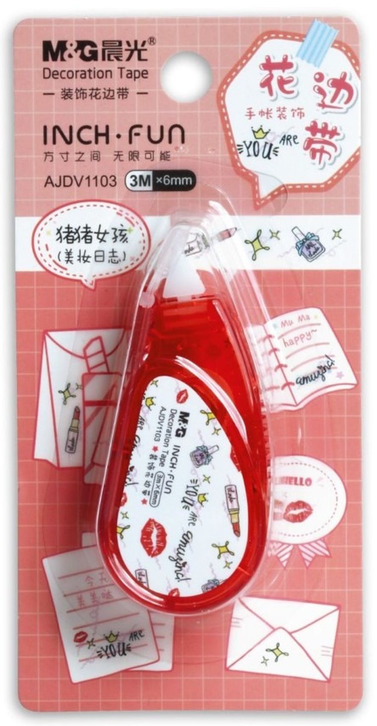 M&G, taśma ozdobna Lovely Girl, 6mmx3m