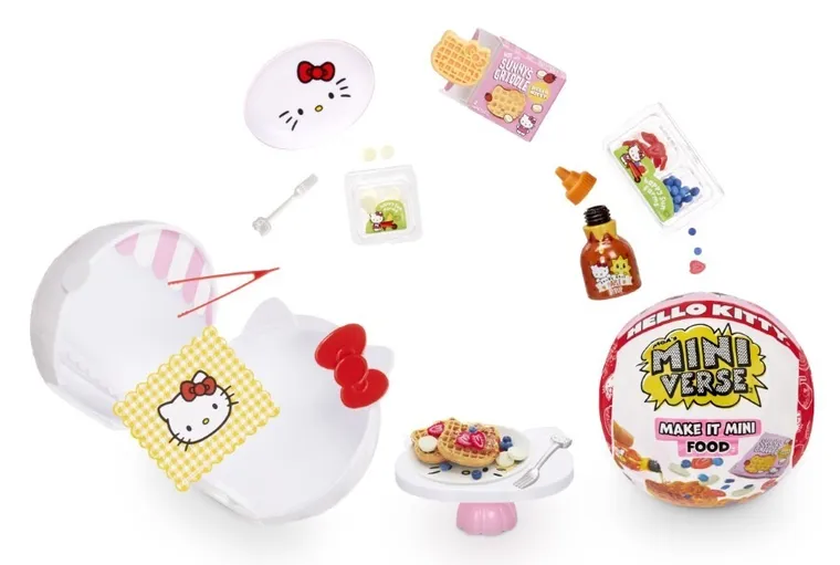MGA's Miniverse, Make It Mini, Food, Hello Kitty, kula niespodzianka, mini produkty spożywcze