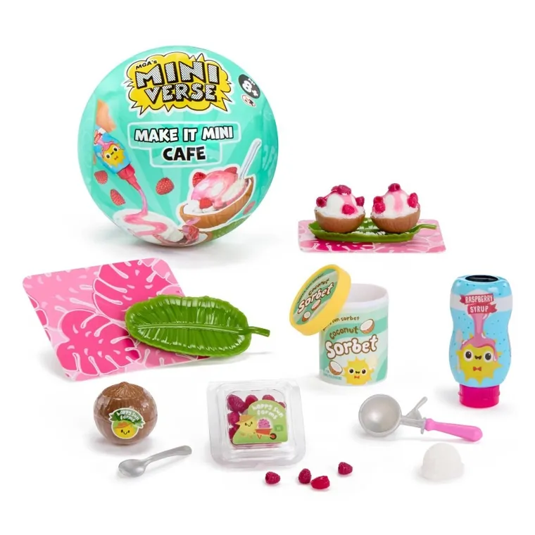 MGA's Miniverse, Make It Mini, Foods: Cafe, kula niespodzianka, mini jedzenie