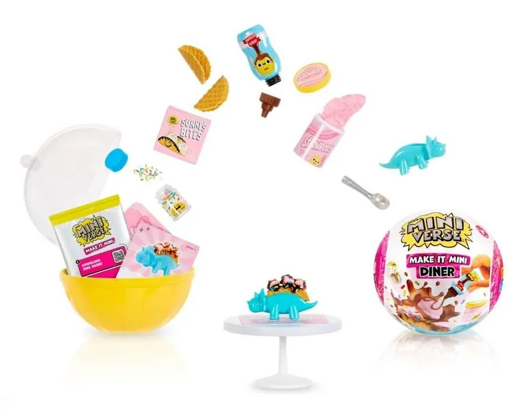 MGA's Miniverse, Make It Mini, Foods: Diner, kula niespodzianka, mini jedzenie