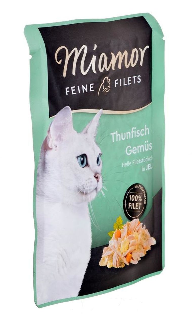 Miamor, Feine Filets, tuńczyk z warzywami, 100g
