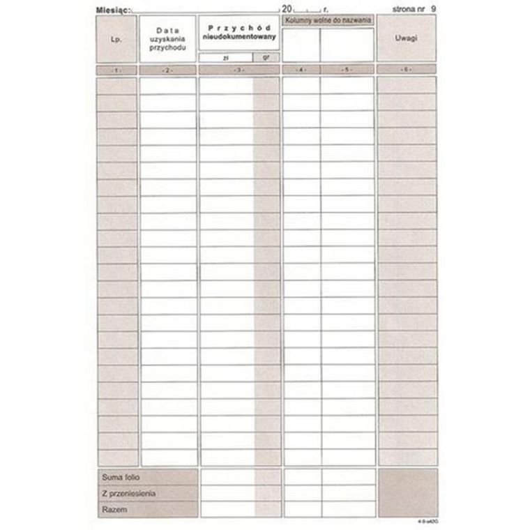 Michalczyk i Prokop Druki, ewidencja sprzedaży, K4