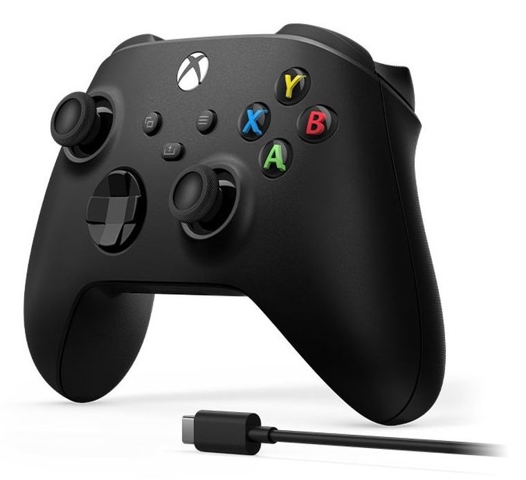 Microsoft, Xbox Serie, kontroler bezprzewodowy, Black+USB-C
