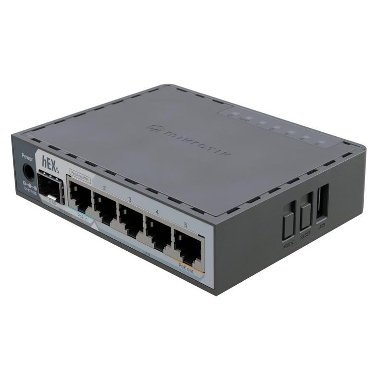Mikrotik, hEX S, router, E60iUGS, 5xGbE RJ45, 1xSFP