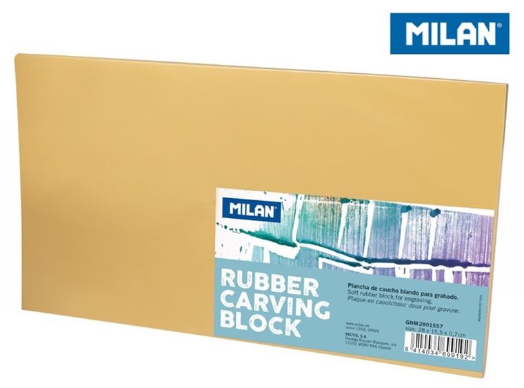 Milan, gumowy blok do linorytu, 28 x 15,5 cm