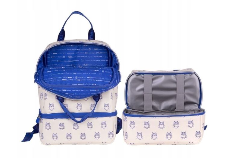 Milan, kolekcja 460, plecak szkolny, 1-komorowy, przegroda izotermiczna, beżowy