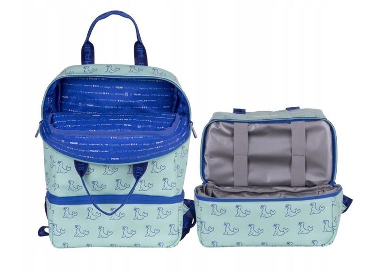 Milan, kolekcja 460, plecak szkolny, 1-komorowy, przegroda izotermiczna, zielony