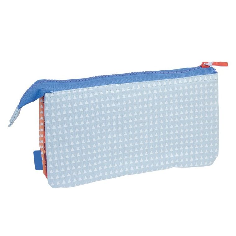 Milan, NET&LIT, piórnik 3 komorowy, róż