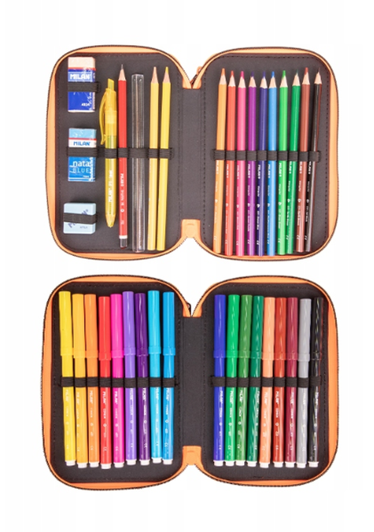 Milan, piórnik 2-poziomowy z wyposażeniem, Tandem