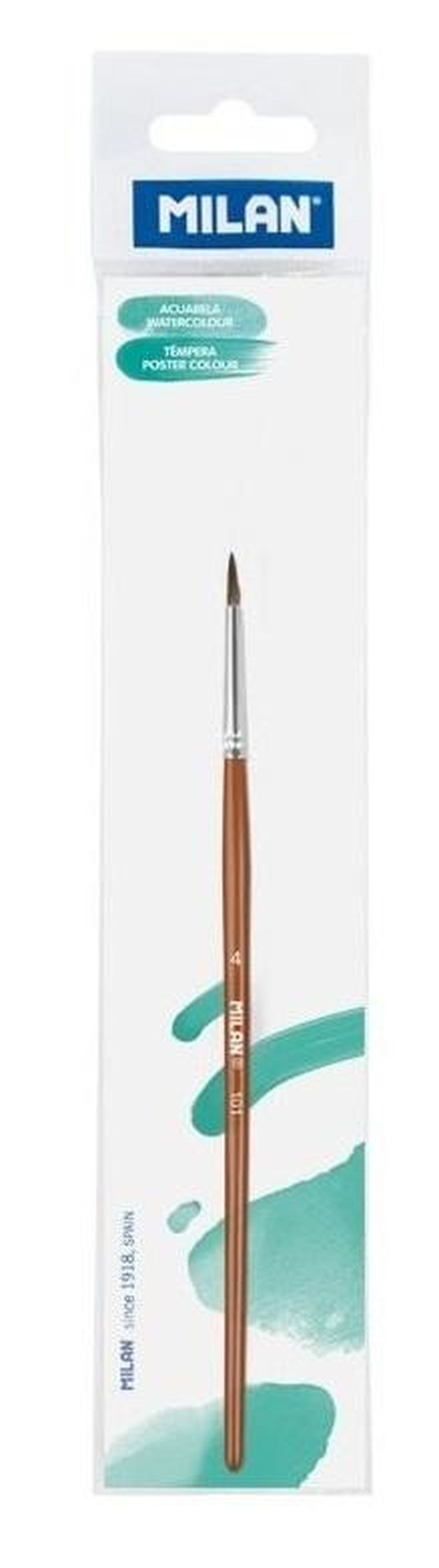 Milan, Seria 101, pędzel okrągły, nr 4