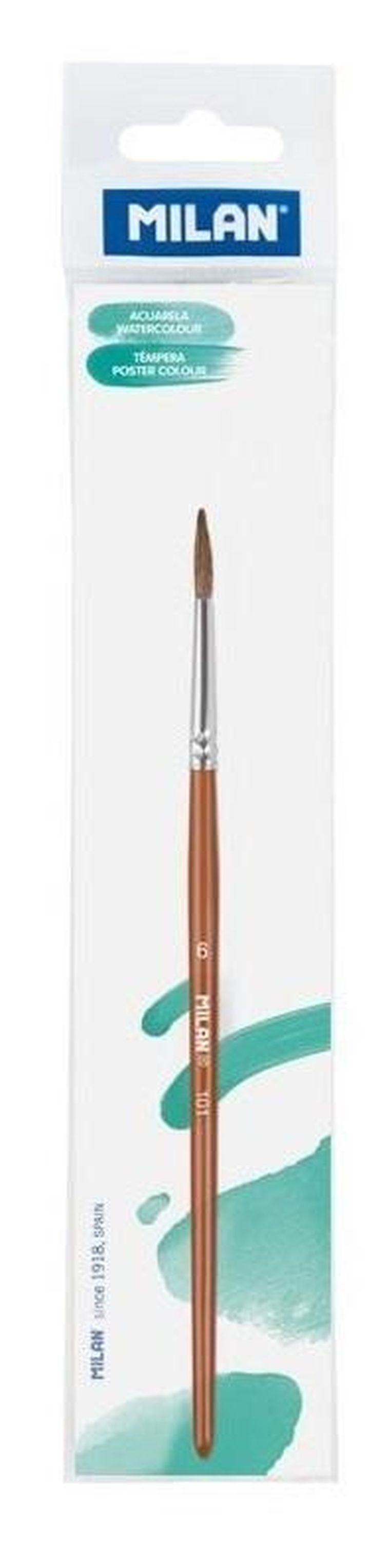 Milan, Seria 101, pędzel okrągły, nr 6