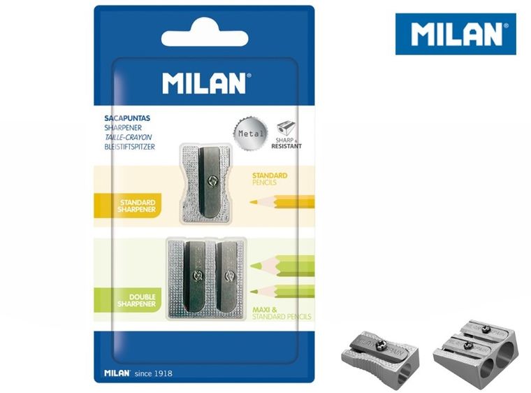 Milan, temperówki aluminiowe, 2 szt.