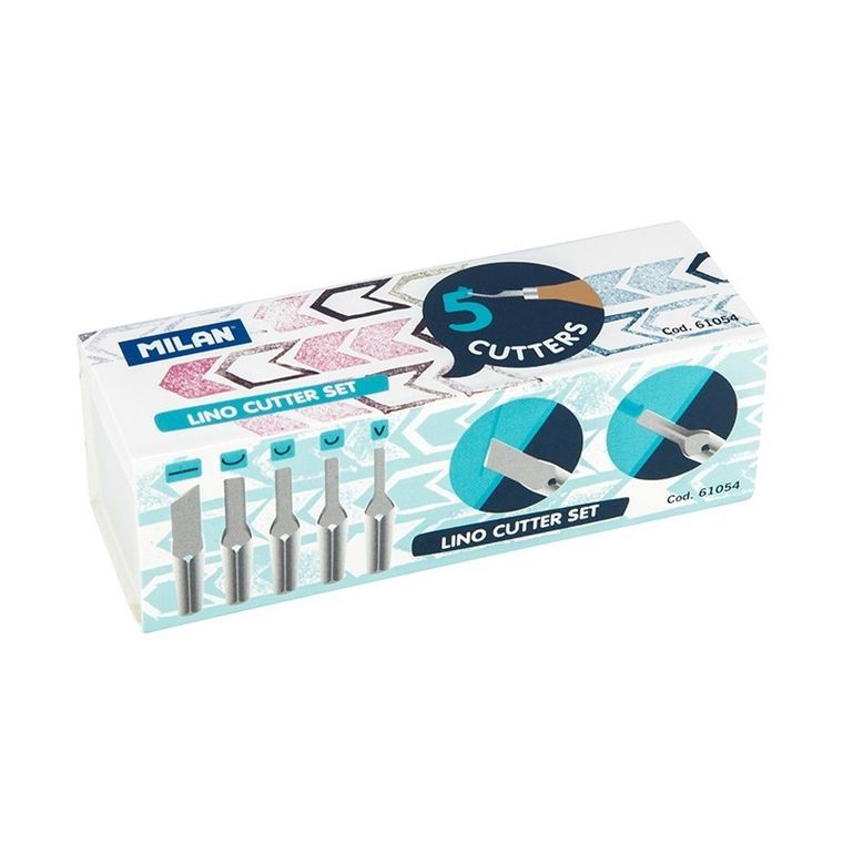 Milan, zestaw 5 dłut do linorytu, w zamykanym pudełku