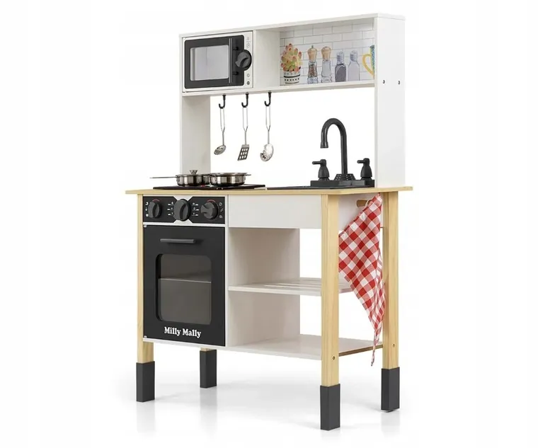 Milly Mally, Astrid, drewniana kuchnia, czarna