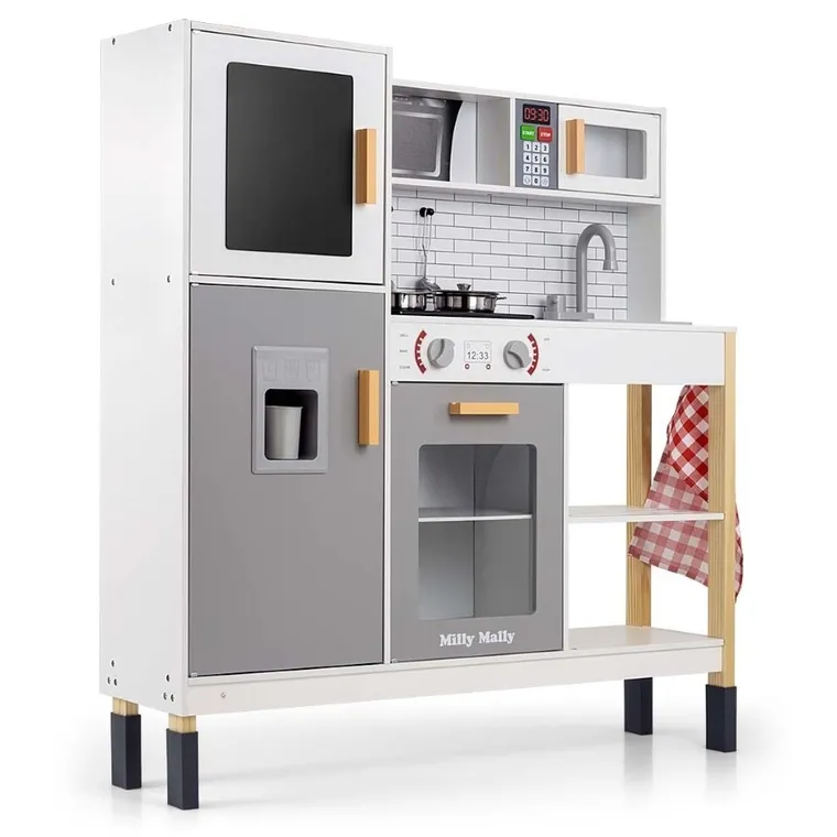 Milly Mally, Esket, drewniana kuchnia, Grey