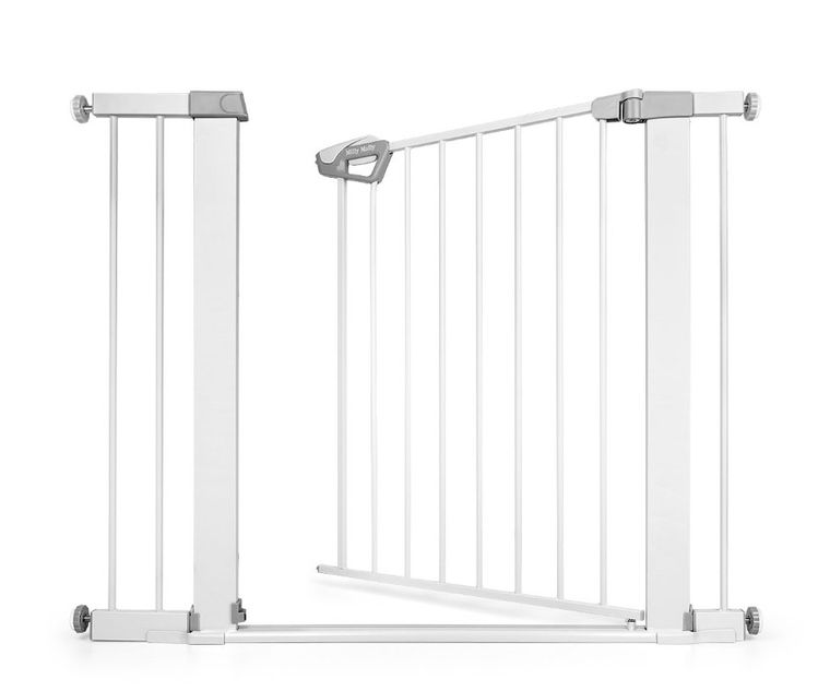 Milly Mally, Guardy, barierka zabezpieczająca na schody z rozszerzeniami, white, 76-104 cm