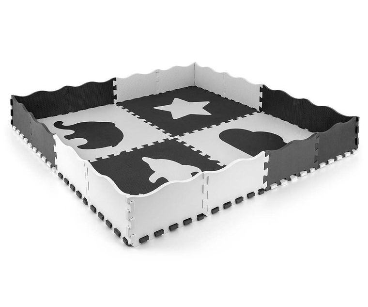 Milly Mally, Jolly, mata piankowa, puzzle 2-2, Grey