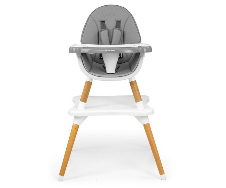 Milly Mally, Malmo, krzesełko do karmienia 2w1, grey