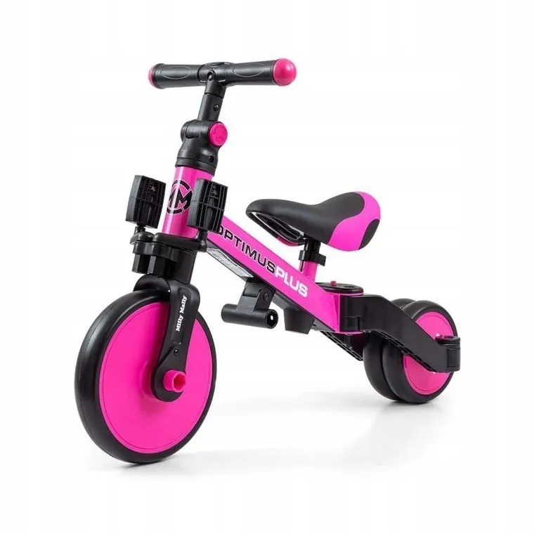 Milly Mally, Optimus Plus, rowerek, 4w1, różowy