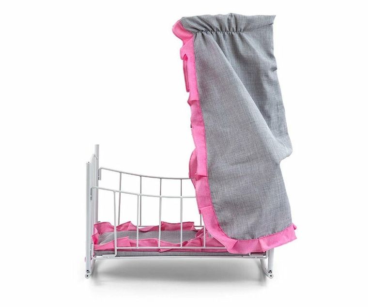 Milly Mally, Prestige, łóżeczko, kołyska dla lalek Lily z baldachimem, różowe