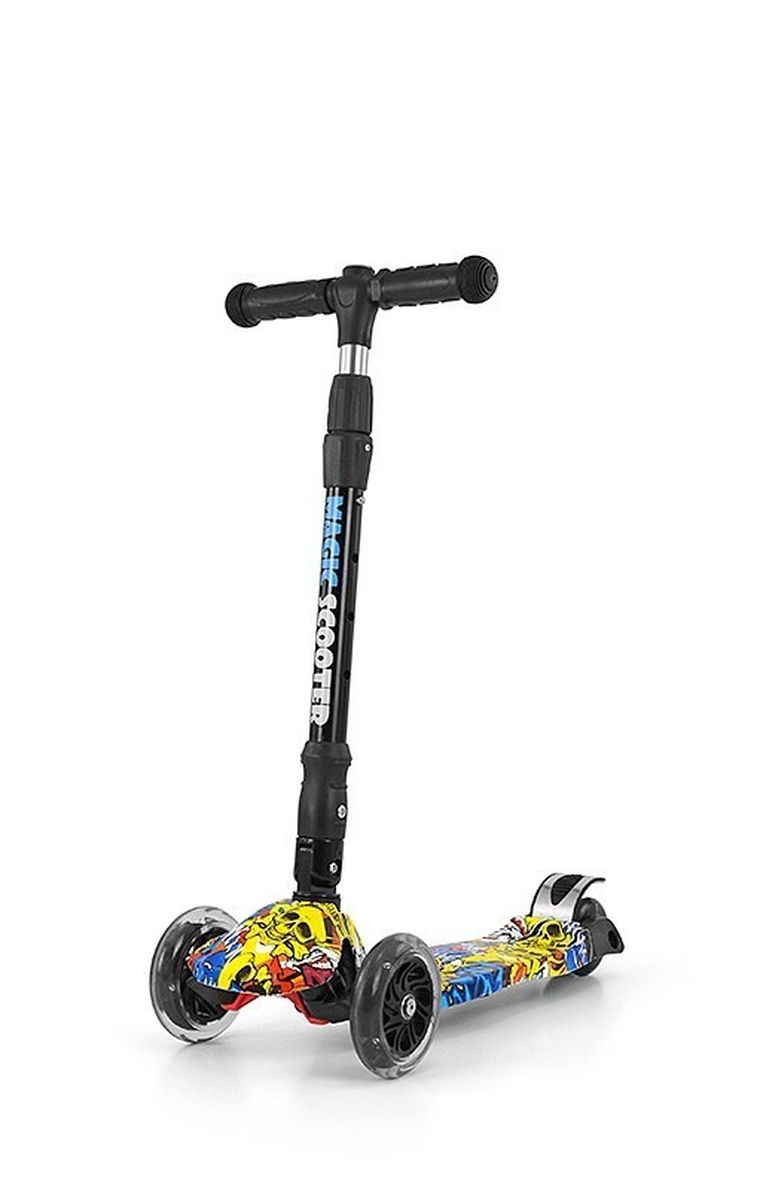 Milly Mally, Scooter Magic, hulajnoga 3-kołowa, Graffiti