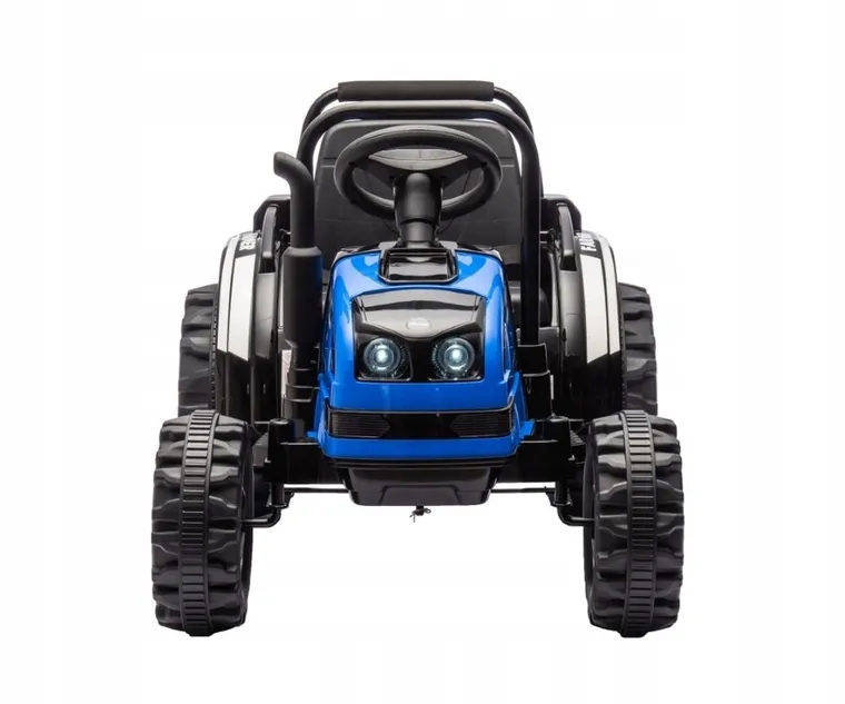 Milly Mally, Traktor, pojazd na akumulator z przyczepą, niebieski