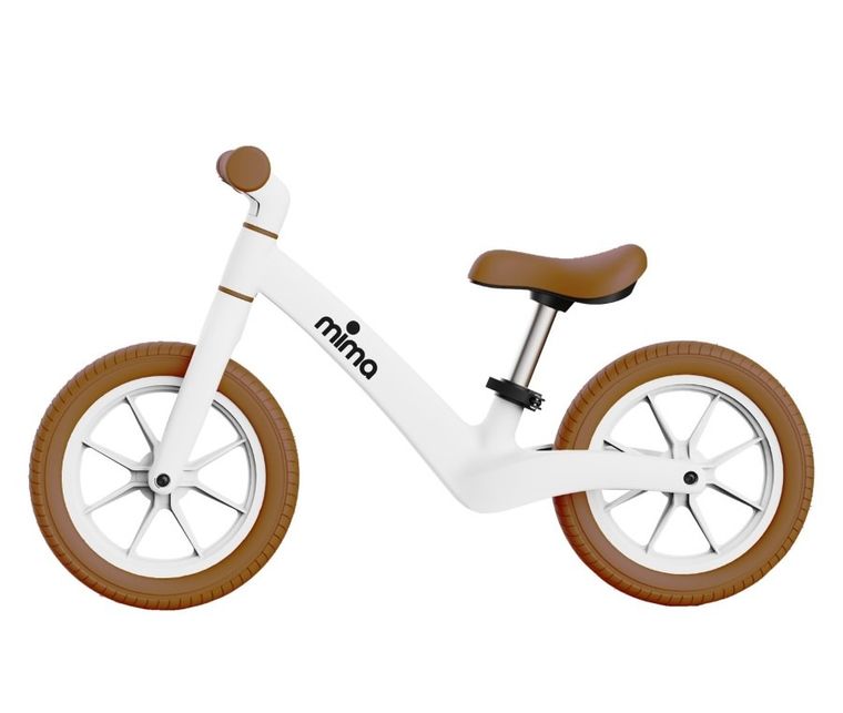 Mima, Zoom, rowerek biegowy, biały-camel