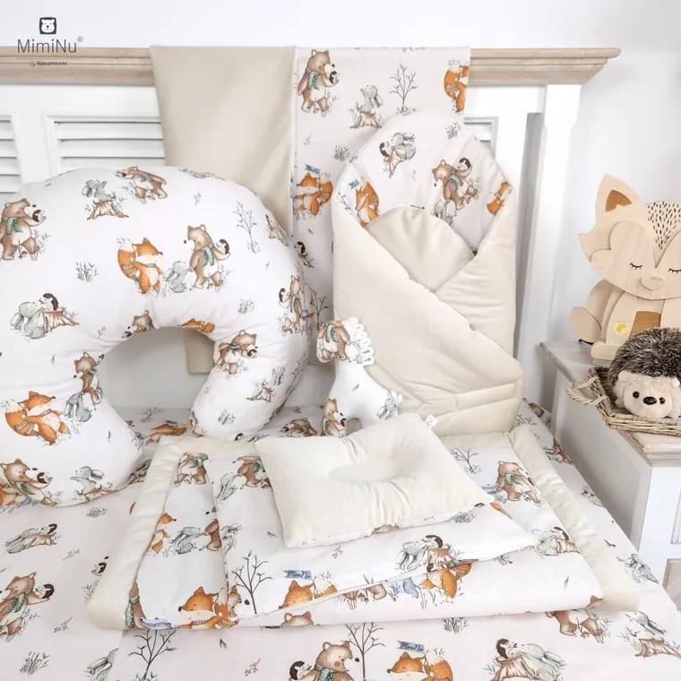 MimiNu, Czas na zabawę, kocyk, velvet niepikowany, nugat, 75-100 cm