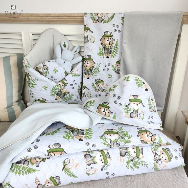 MimiNu, Detektyw Natural, okrycie kąpielowe, termofrotte + myjka, szare