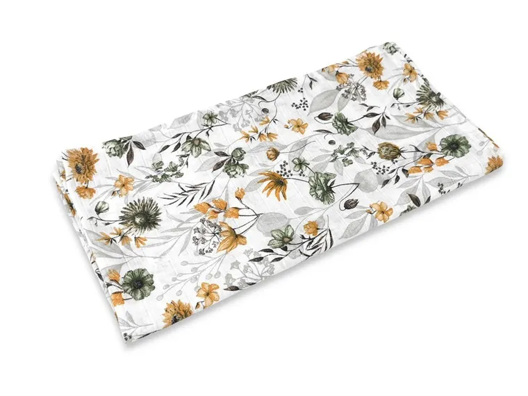 MimiNu, Duo, Botanika, pielucha muślinowa, 75-75 cm, 2 szt.