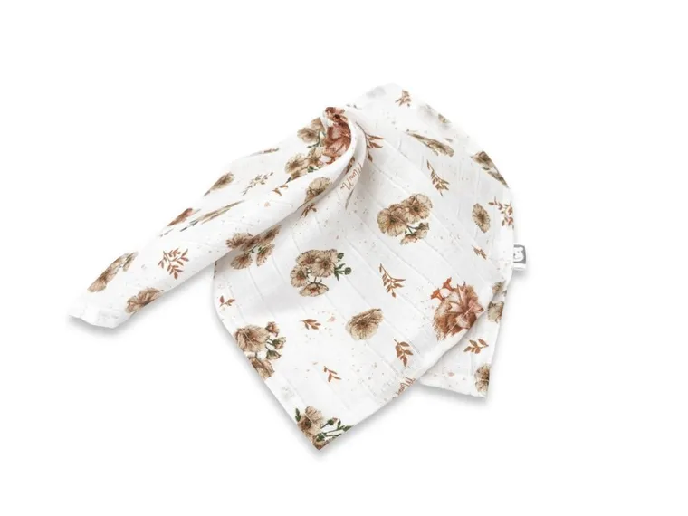 MimiNu, Duo, Kaczuszki, pielucha muślinowa, beż, 30-30 cm, 2 szt.