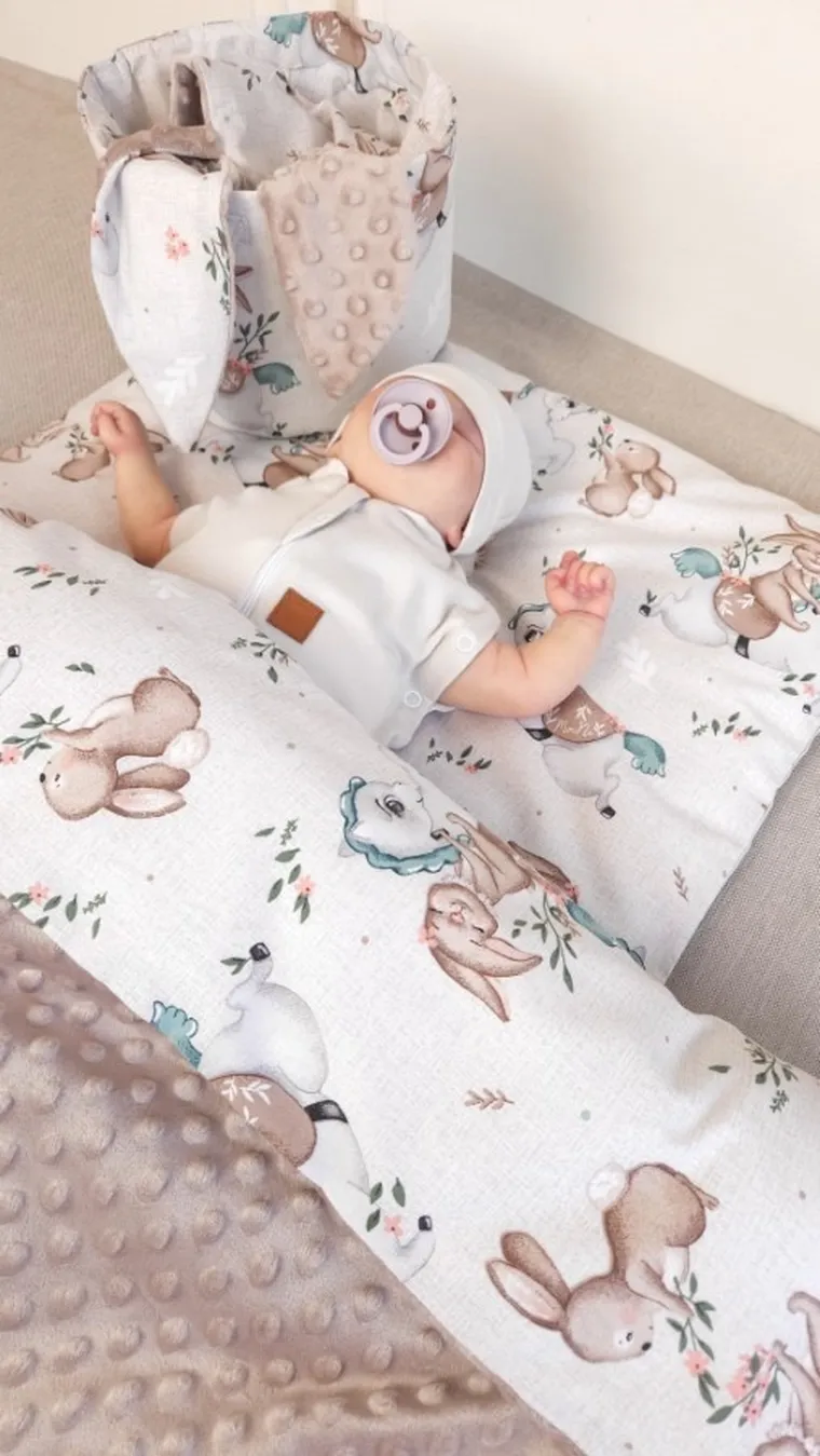 MimiNu, Duo, Karuzela, poszewka na poduszkę, 60-40 cm, 2 szt.