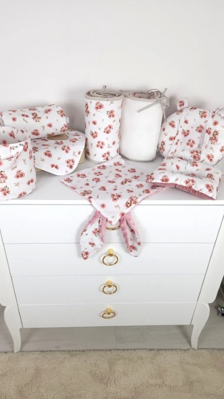 MimiNu, Kaczuszki, maskotka sensoryczna, jersey, pudrowy róż