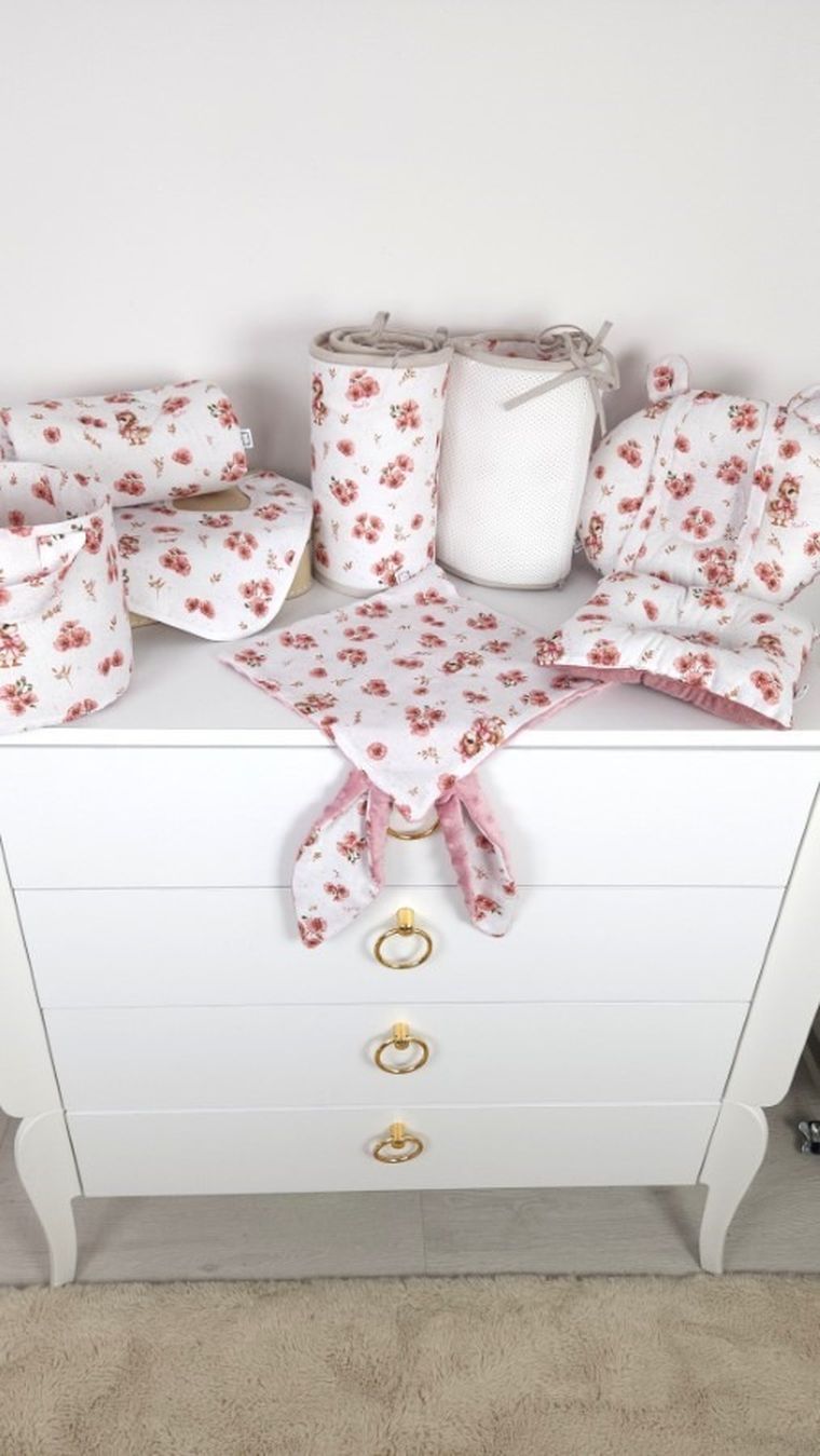 MimiNu, Kaczuszki, maskotka sensoryczna, minky, pudrowy róż