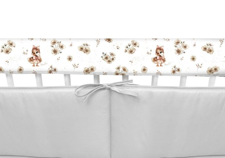 MimiNu, Kaczuszki, ochraniacz na barierki, beż, 70-20 cm