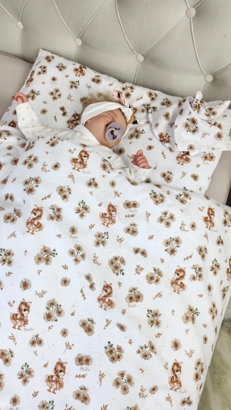 MimiNu, Kaczuszki, płaska poduszka, beż, 60-40 cm